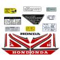 Sticker set Complete Honda MB50 Red/White 1987-1990