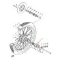 Seal Front Wheel Yamaha RD Left