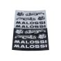 Sticker sheet Malossi Black/Grey