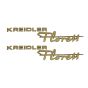 Kreidler Florett Stickerset Gold 135X30MM 2-Parts 