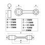 Connecting rod set Kreidler Top Racing