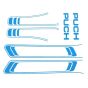 Stickerset Puch Maxi Lines Blue