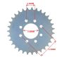 Rear sprocket Tomos A3/A35 24 Teeth