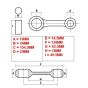 Connecting rod Zundapp KS125 Rito