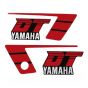 Stickerset Yamaha DT50MX Red/Black