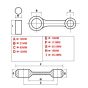 Connecting rod set Kreidler Rito