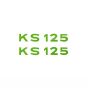 Stickerset Text Zundapp KS125 Green