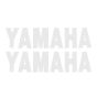 Stickerset Yamaha White Big