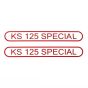 Stickerset Tank Zundapp KS125 Special Red