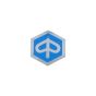 Piaggio Logo sticker Blue/Chrome Hex