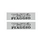 Tank sticker Set Vespa Piaggio Silver 2 Pieces