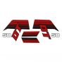 Stickerset Yamaha DT50 Red/Black 1981
