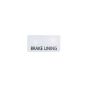 Brake Lining sticker Chrome FS1 17X9MM