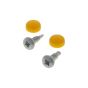 Mounting set License plate Yellow
