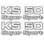 Stickerset Zundapp KS50 Supersport 4-Pieces