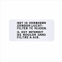Sticker Air Filter Honda Camino