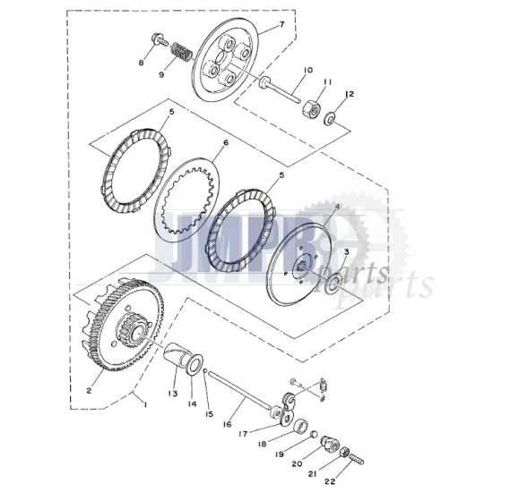Clutch Yamaha FS1 DX
