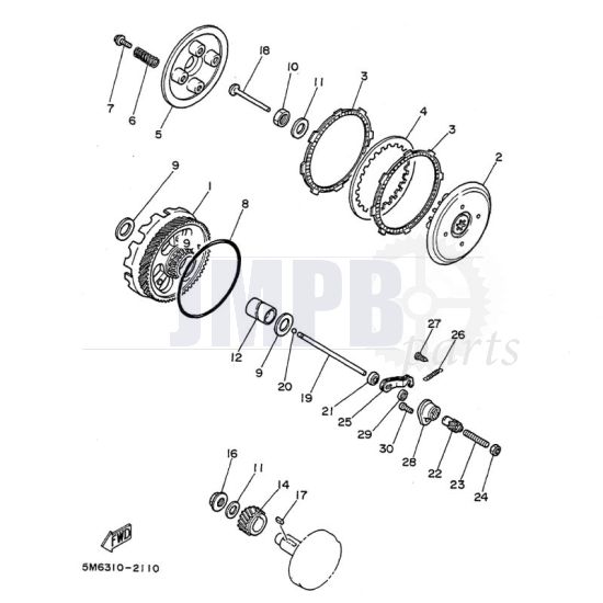 Clutch Yamaha DT50MX
