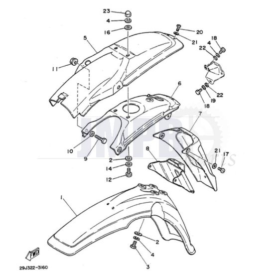 Fenders Yamaha DT50MX
