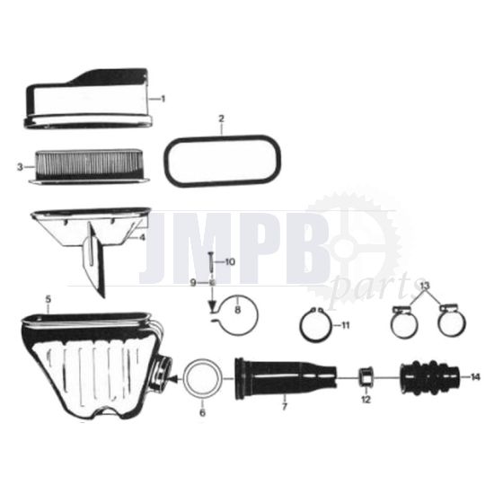 16. Zundapp 529 Airfilter house 
