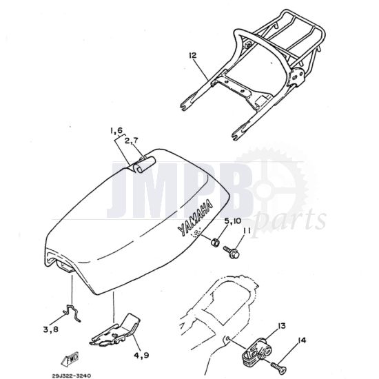 Buddyseat Yamaha DT50MX