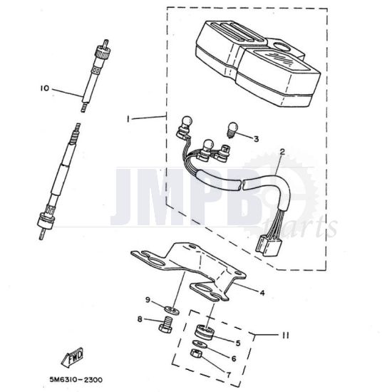 Cockpit Yamaha DT50MX
