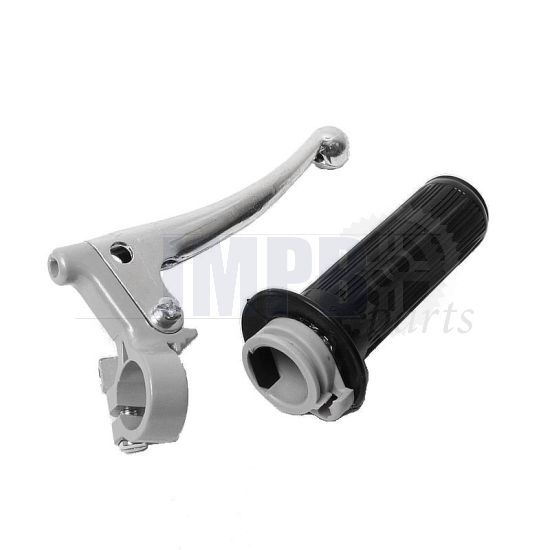 Throttle handle Grey Puch Maxi