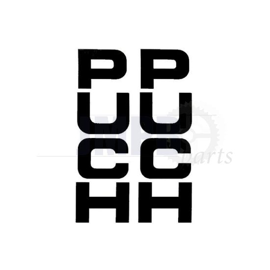 Stickerset Front fork Puch Maxi Black 26X94MM