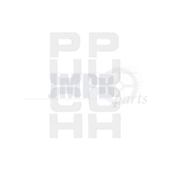 Stickerset Front fork Puch Maxi White 26X94MM
