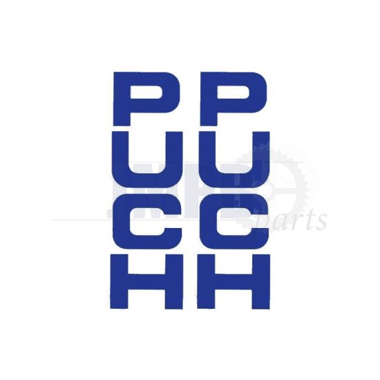 Stickerset Front fork Puch Maxi Blue 26X94MM