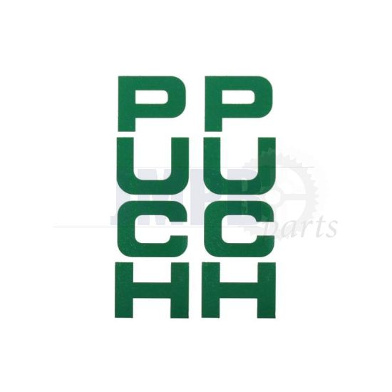 Stickerset Front fork Puch Maxi Green 26X94MM