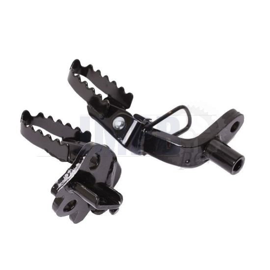Footrests Frontside Complete Black Honda MT50