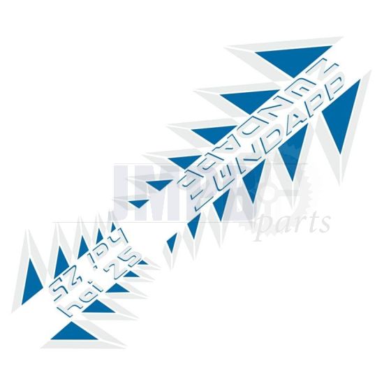 Stickerset 4-Pieces Zundapp HAI25 Blue / White