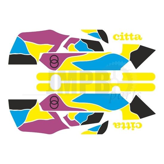 Stickerset Gilera Citta Funny Yellow