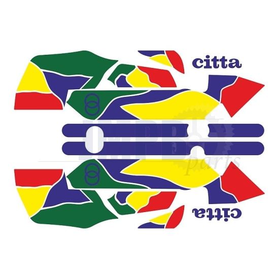 Stickerset Gilera Citta Funny Purple