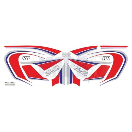 Stickerset Yamaha RD50MX White - Complete