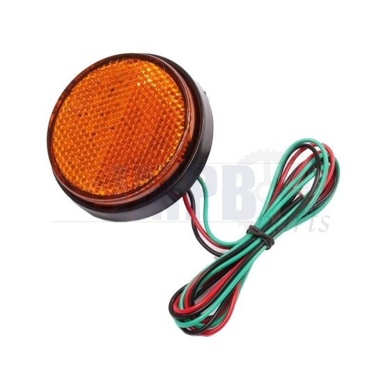 Reflector Orange Led Round 60MM M6 Bolt