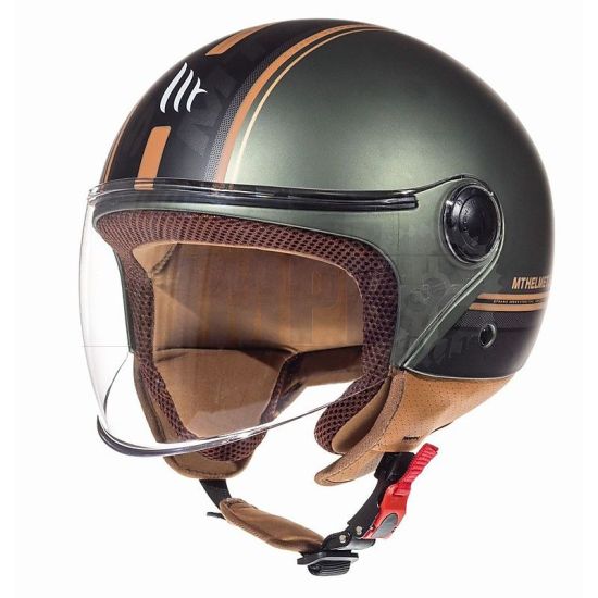 Helmet Jet Street Entire MT Matt Brown/Green