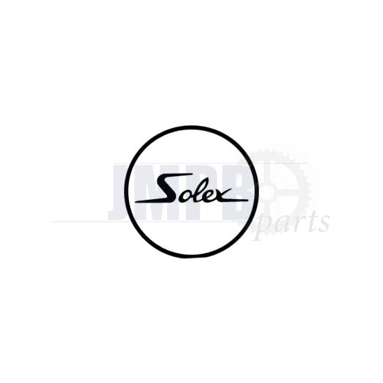 Sticker Solex Logo Round White/Black 41MM