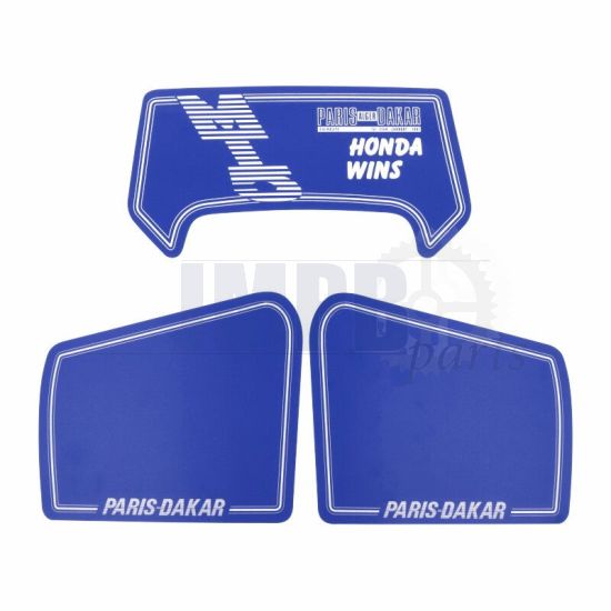 Stickerset Honda MT5 Dakar Honda Wins Blue 3-Parts
