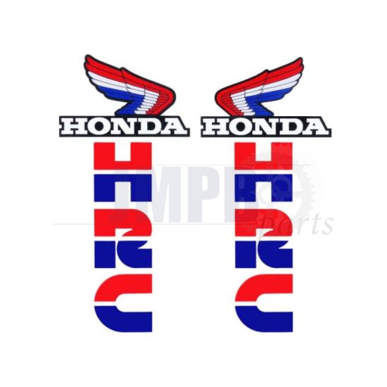 Stickerset Honda HRC Red/Blue 168X80MM