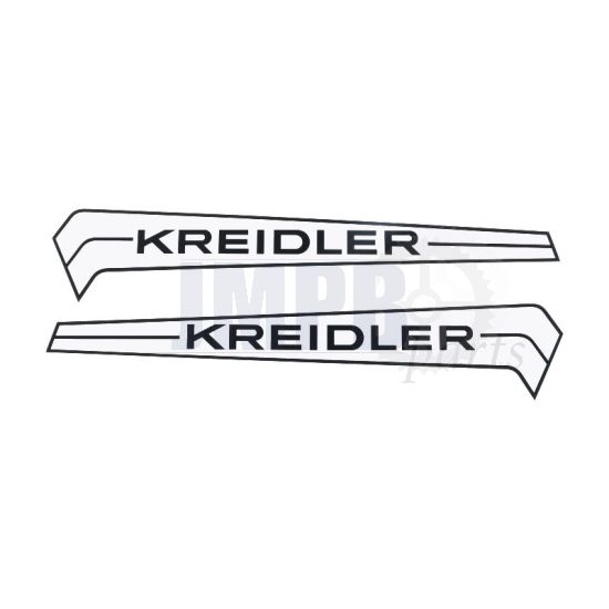 Tank stickers Kreidler Florett White/Black 