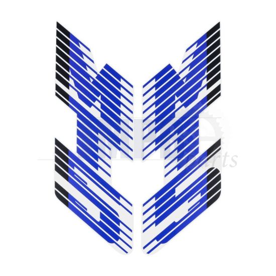 Stickerset Tank Honda MT5 88/89 Blue/White