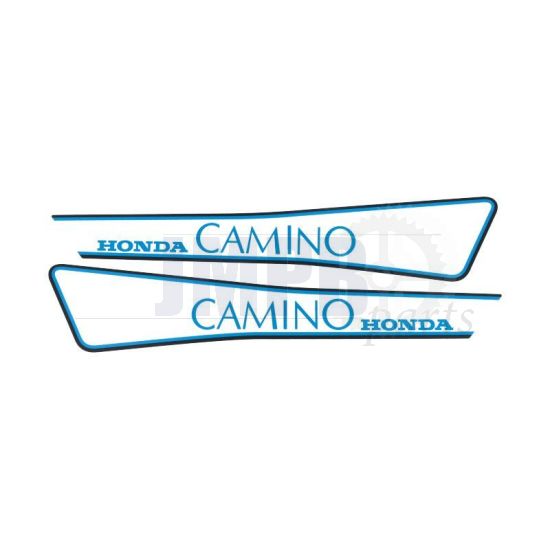 Stickerset Tank Honda Camino Blue/Black/Transparent