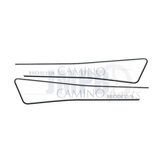 Stickerset Tank Honda Camino White/Black/Transparent
