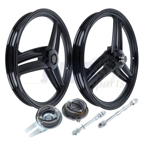 Rim Set 1.60X17 Black Model as Grimeca 