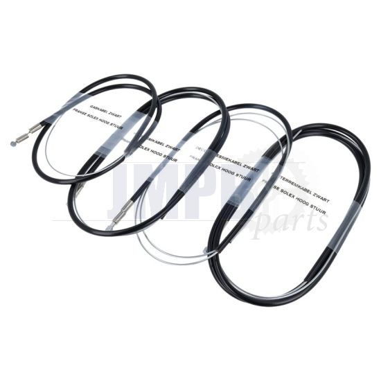 Cableset French Solex High Handlebar Black