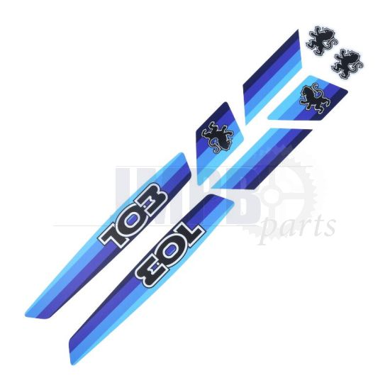 Stickerset Peugeot 103 Blue