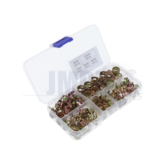 Assortment set Fuel hose clamps 100-Pieces