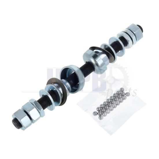 Rear Wheel Axle Puch Maxi as Original with Bearings A-Quality